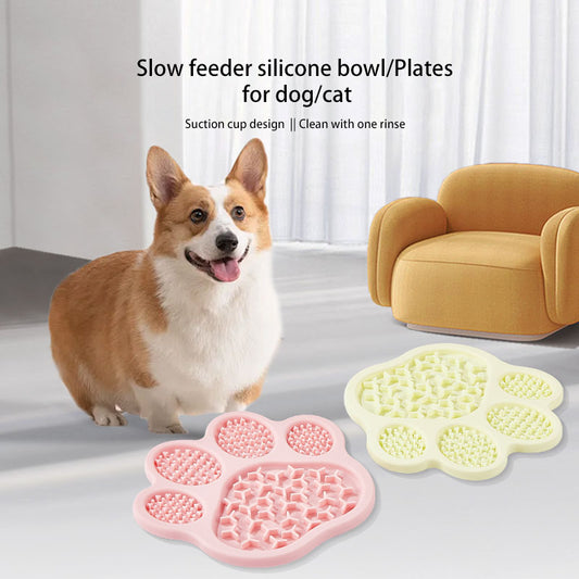 slow feeder silicone bowl/Plates for dog/cat