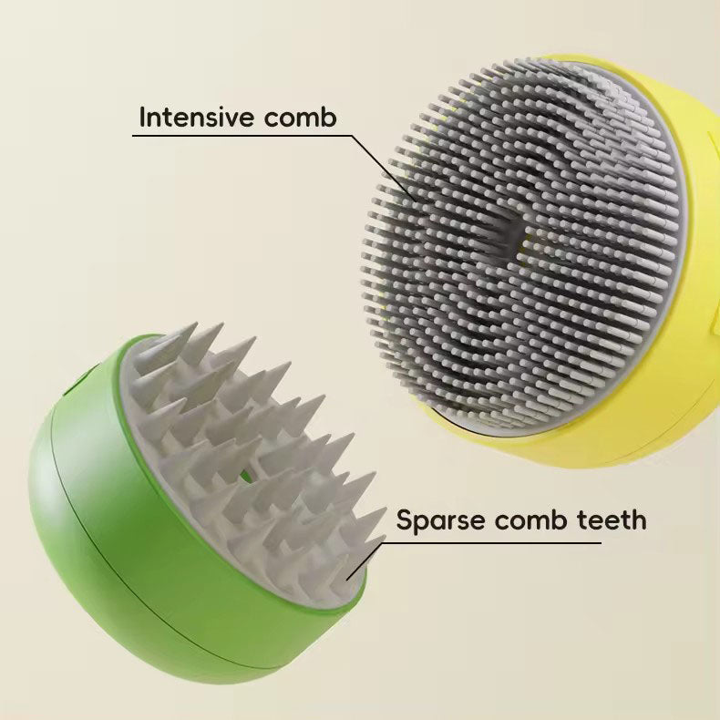 2 in 1 steam cat/dog brush : Clean,Massage