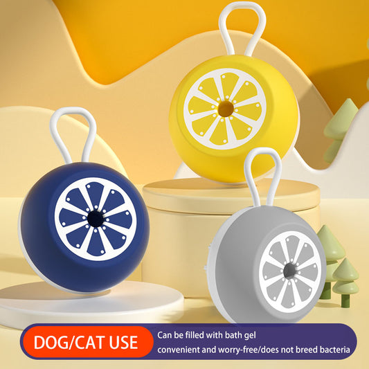 3 in 1 dog/cat silicone bath brush